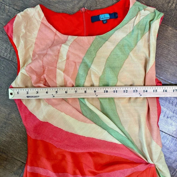 Anthropologie Eva Franco Vibrant Bird Dress Sz 6P - Picture 3 of 4
